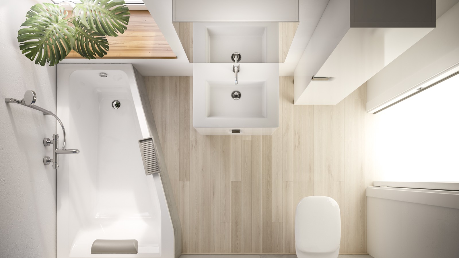 Kupaonica s malim tlocrtom