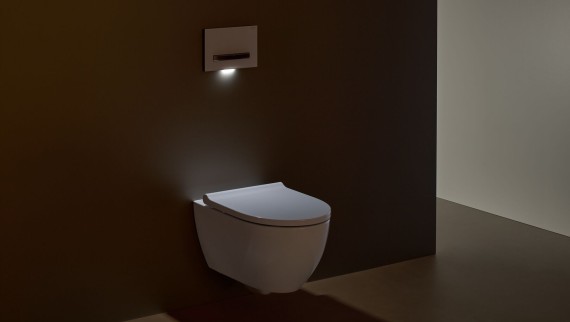 Geberit Sigma50 square design, s orijentacijskim svjetlom Geberit Sigma50 square design, s orijentacijskim svjetlom
