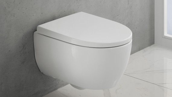 Konzolna WC školjka iz kupaonske linije Geberit iCon (© Geberit) Konzolna WC školjka iz kupaonske linije Geberit iCon (© Geberit)