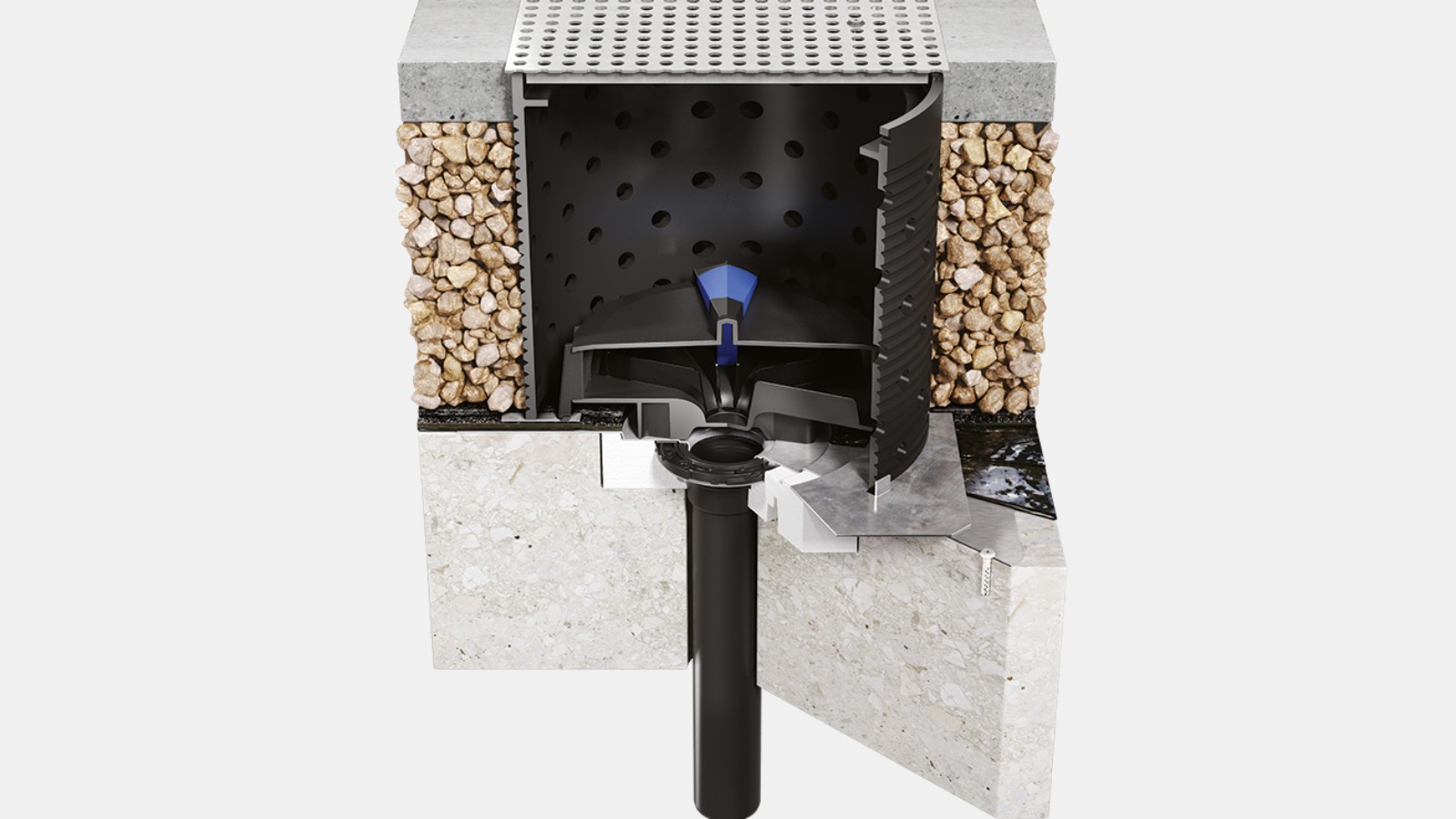 Geberit Pluvia grlo s dodatnim setom Geberit Pluvia grlo s dodatnim setom