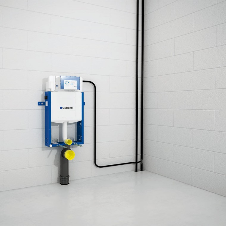 Spojite instalacijski element na priključke i odvode.