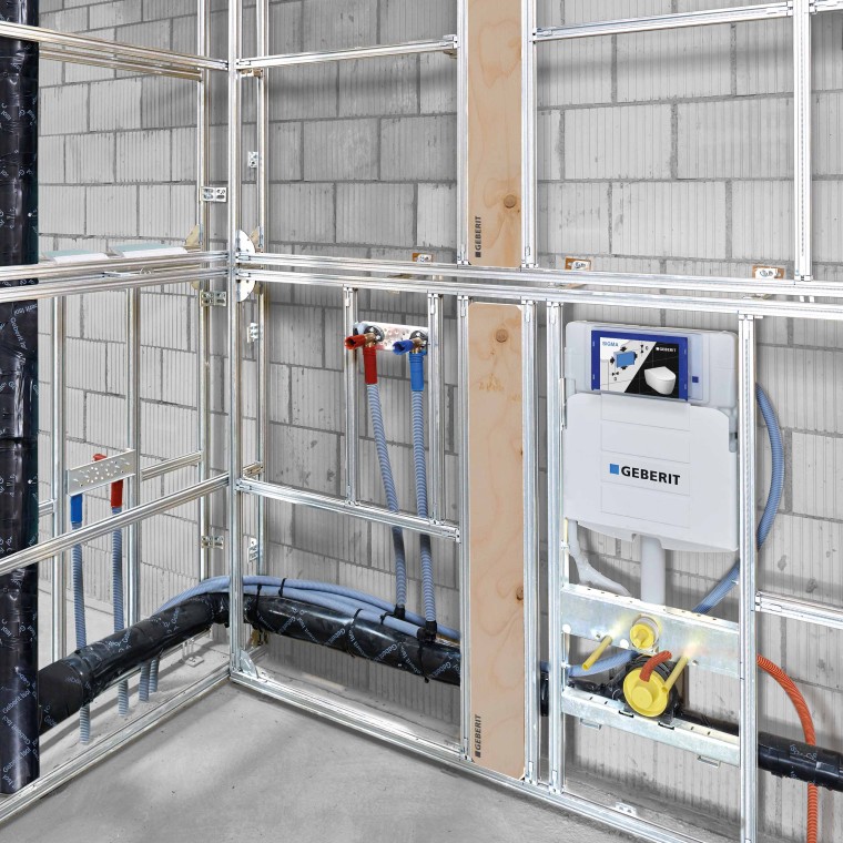 Predmontirani instalacijski modul Geberit GIS čak i za najneobičnije konstrukcijske situacije. Predmontirani instalacijski modul Geberit GIS čak i za najneobičnije konstrukcijske situacije.