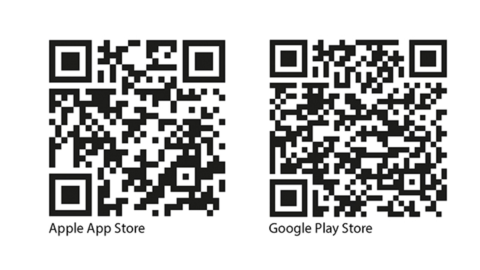 QR kodovi za preuzimanje aplikacije na iOS i Android QR kodovi za preuzimanje aplikacije na iOS i Android