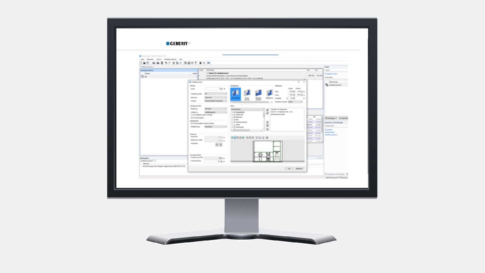 Geberit nudi širok raspon alata za digitalno projektiranje za stručnjake, kao što je Geberit ProPlanner