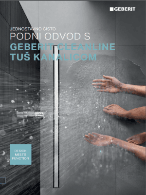Jednostavno čisto - Podni odvod s Geberit CleanLine tuš kanalicom Jednostavno čisto - Podni odvod s Geberit CleanLine tuš kanalicom