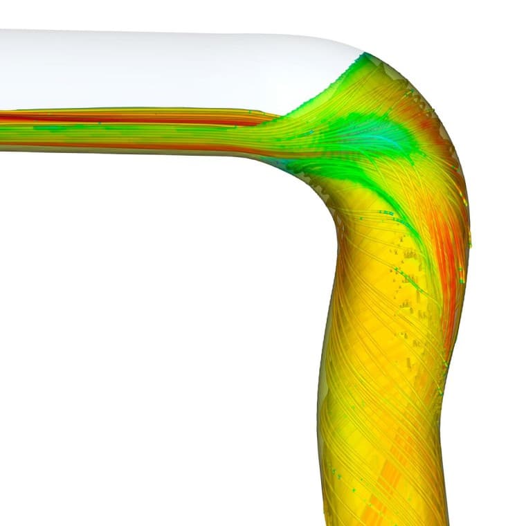 Simulacija protoka s koljenom Geberit SuperTube BackFlip Simulacija protoka s koljenom Geberit SuperTube BackFlip