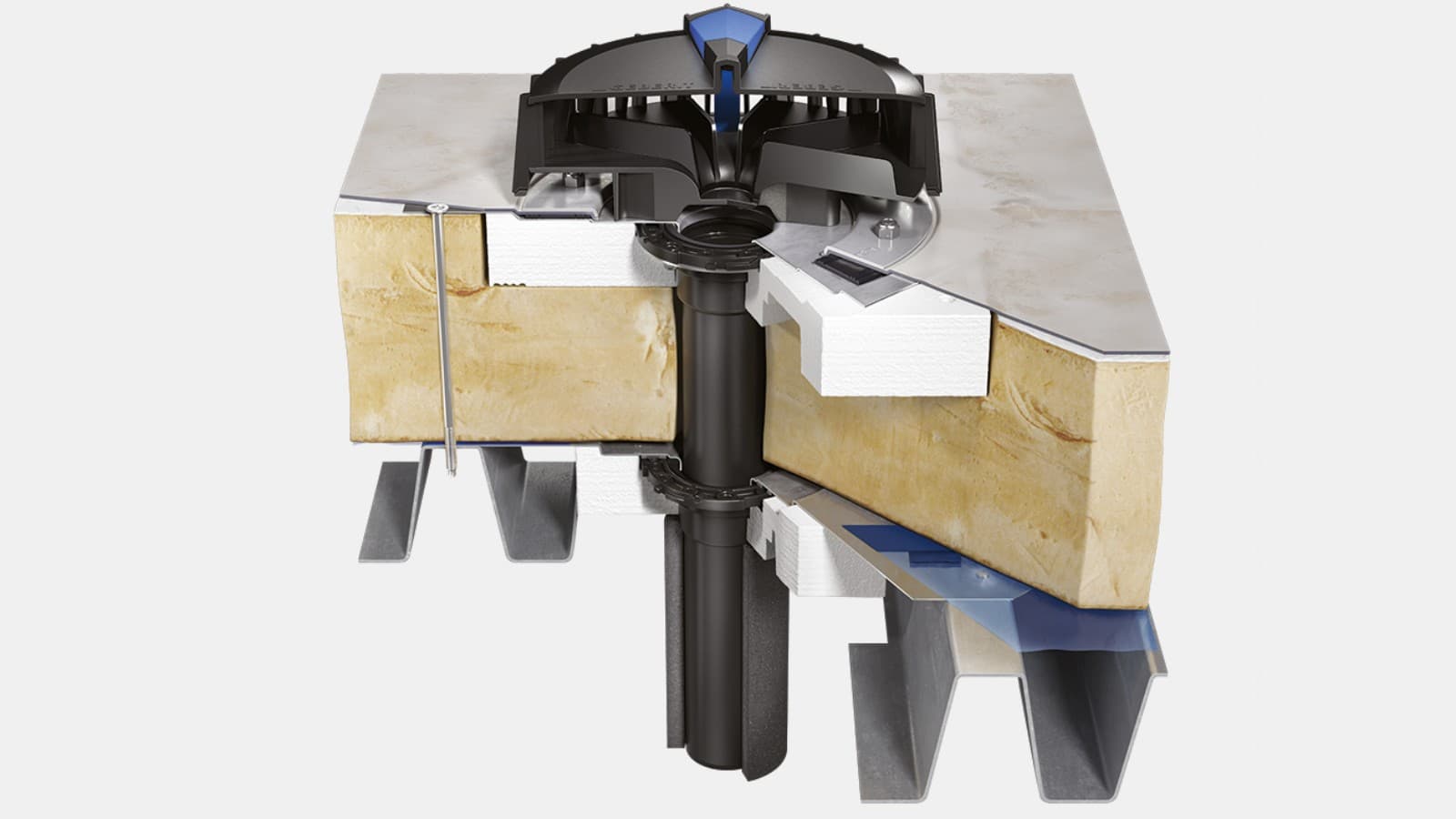 Geberit Pluvia grlo za lagane krovove Geberit Pluvia grlo za lagane krovove