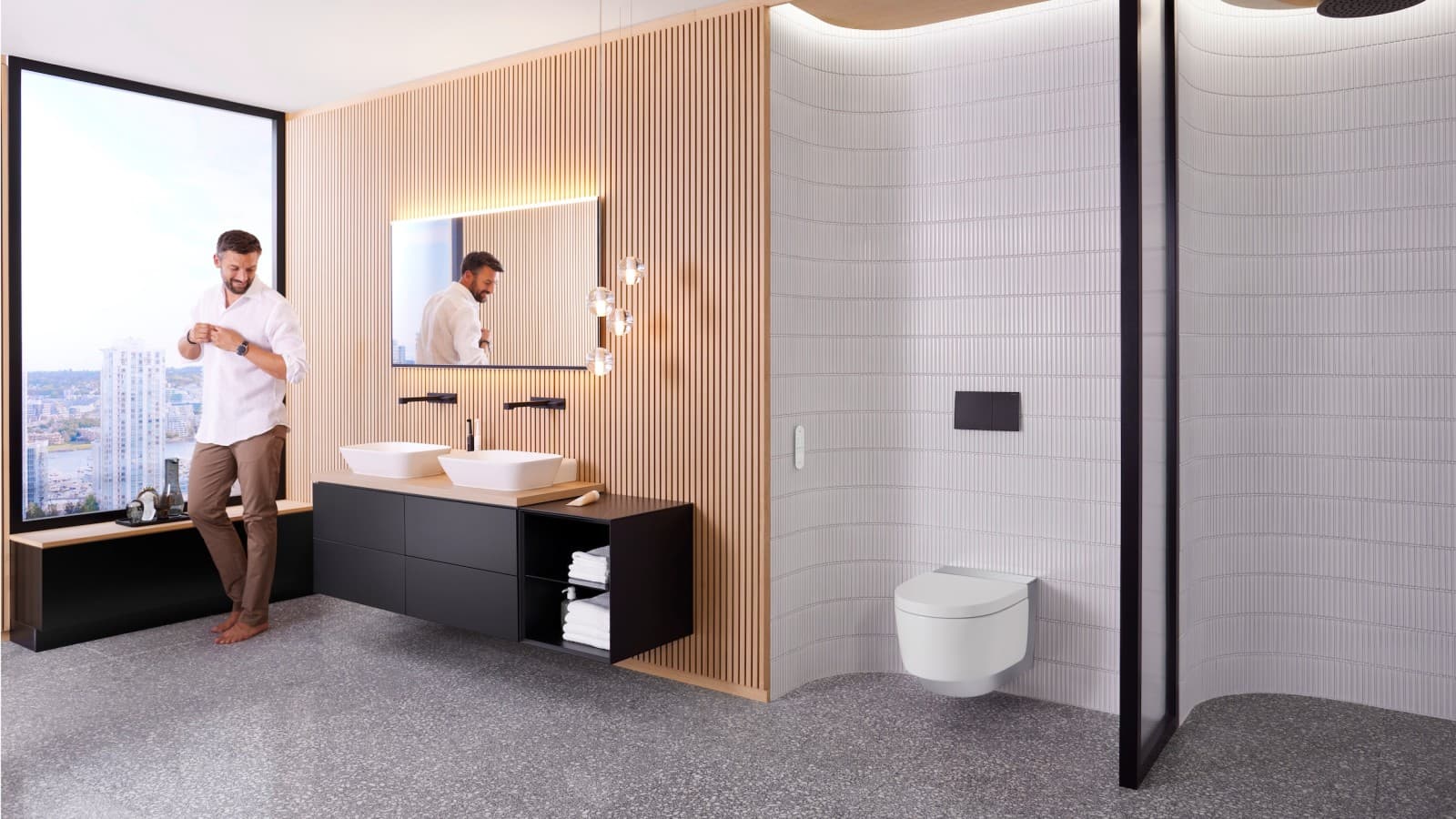 Geberit AquaClean Mera Comfort kompletan tuš WC Geberit AquaClean Mera Comfort kompletan tuš WC