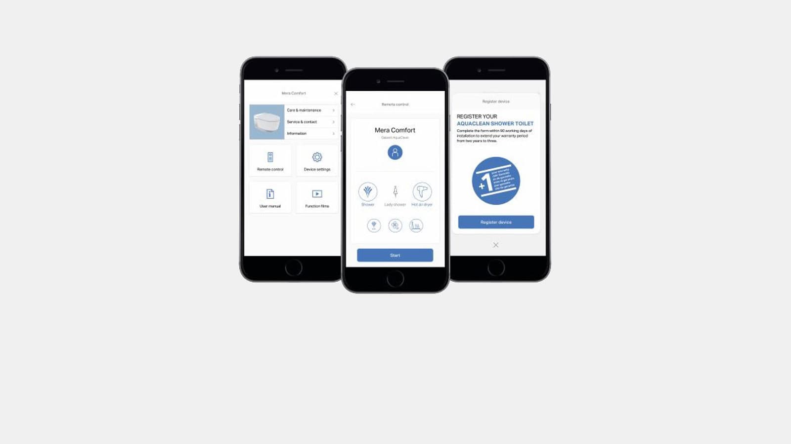 Geberit Home aplikacija Geberit Home aplikacija